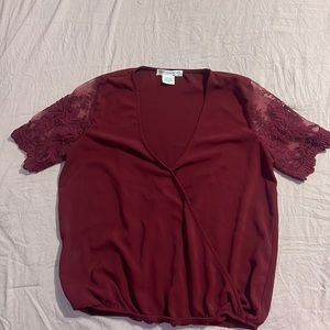 Maroon / Burgundy blouse